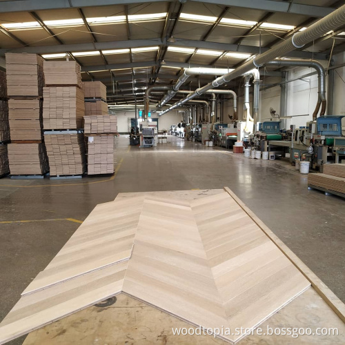 European chevron oak engineered wood flooring